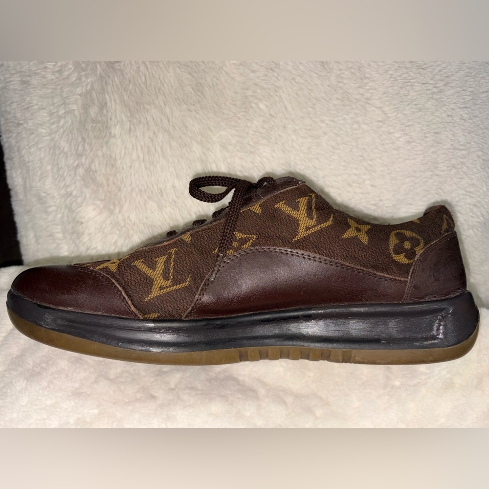 Louis Vuitton Brown Monogram Sneakers - Picture 8 of 11